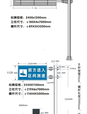 交通標志牌桿